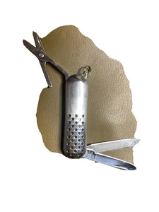 Fury 2-1/4"" Edelstahl klappbares Taschenmesser mit Schere und Feile. - Bild 1 von 4