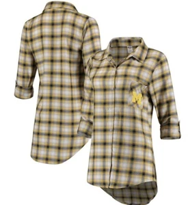 Michigan Wolverines Concepts Sport Forge Flannel Long Sleeve Button Up Shirt - Picture 1 of 5