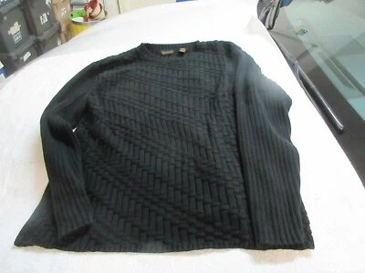 Suéter de punto pesado negro XL Lord and Taylor Metro Politian para hombre Foto 1 de 4