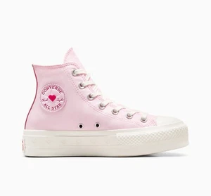 Converse W Chuck Taylor All Star Lift Heart Sneakers Sugar Berry A13652C US 3-9 - Picture 1 of 9
