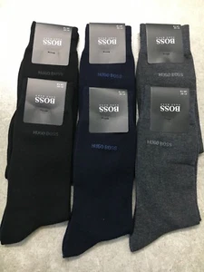 6 Pares CALCETINES DE HOMBRE HUGO BOSS NEGROS/MARINO/GRIS EE. UU. Talla 7-9 - Imagen 1 de 4