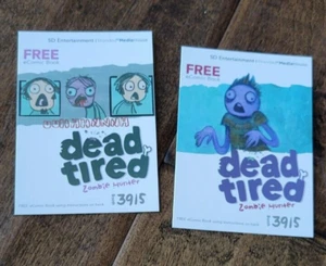 2013 SDCC COMIC CON EXKLUSIV DEAD TIRED ZOMBIE HUNTER PROMO KARTENSET 2 - Bild 1 von 1
