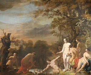 Pharoah's Daughter Discovers Moses in the Rush Basket 75cm x 61.7cm Canvas Print - Picture 1 of 1