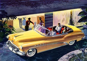 1952 Buick Roadmaster Convertible - Promotional Advertising Poster - Picture 1 of 1