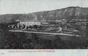 Postcard ~ Liverpool, Ohio, Largest Pottery Manufacture in the World - 1908 - Picture 1 of 2