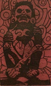 JULIANNA HERNANDEZ 1999 MEXICAN ANCIENT FIGURE PORTRAIT ETCHING XOCHIPILLI 10/18 - Picture 1 of 10