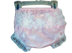 18-24 Month Pink Ruffled Lace Rear Easter Pageant Diaper Cover Panty Bloomer NWT - Picture 1 of 2