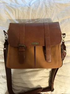 Camera Case Crossbody Shoulder Leather Messenger Bag Hand Made In Bali - Picture 1 of 6