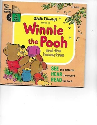 Walt Disney's Story of Winnie the Pooh livreto de 24 páginas com registro 1966 - Imagem 1 de 4