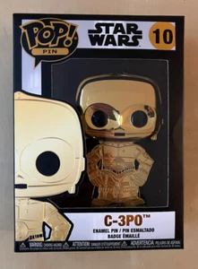 Funko Pop Pin Star Wars C-3PO #10 Enamel Disney Store NEW RARE UK C 3P0 - Picture 1 of 4