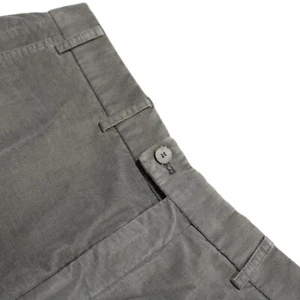 Hiltl NWD Dayne Cotton Blend Chinos / Corduroy Pants Size 34 US In Solid Gray - Picture 1 of 14