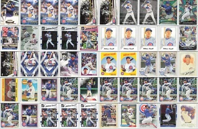 (50) Lote de tarjetas de béisbol de la MLB Addison Russell Chicago Cubs colección Foto 1 de 4