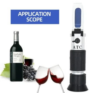 Rifrattometro alcol misuratore concentrazione vino zucchero densitometro 0-25% - Foto 1 di 6
