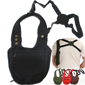 Halfter Tasche Baumwolle Holster Schulterholster goa security Geldtasche Schwarz - Bild 1 von 6