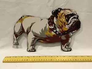 "Letrero esmalte de porcelana orientado derecho ""Mack Trucks"" Bulldog perro toro 12"" x 8"" semi" - Imagen 1 de 2