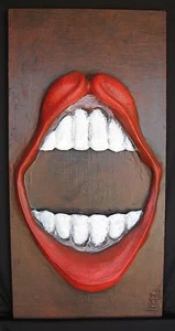 Original art - "Big Mouth" - mixed-media 3-D - Bild 1 von 2