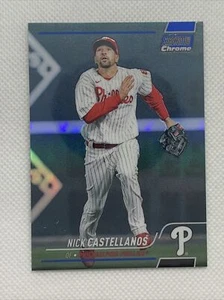 2022 Stadium Club Chrome Nick Castellanos BLUE REFRACTOR #169/199 Phillies 17 - Picture 1 of 4