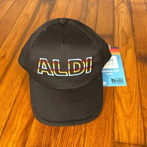 Cappello Berretto Baseball 2024 Aldi Gear Nero Strapback Nuovo con etichette - Foto 1 di 2