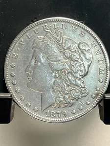 1879-P Morgan Silver Dollar Circulated Extremely Fine MPL Cartwheel Luster - Picture 1 of 2