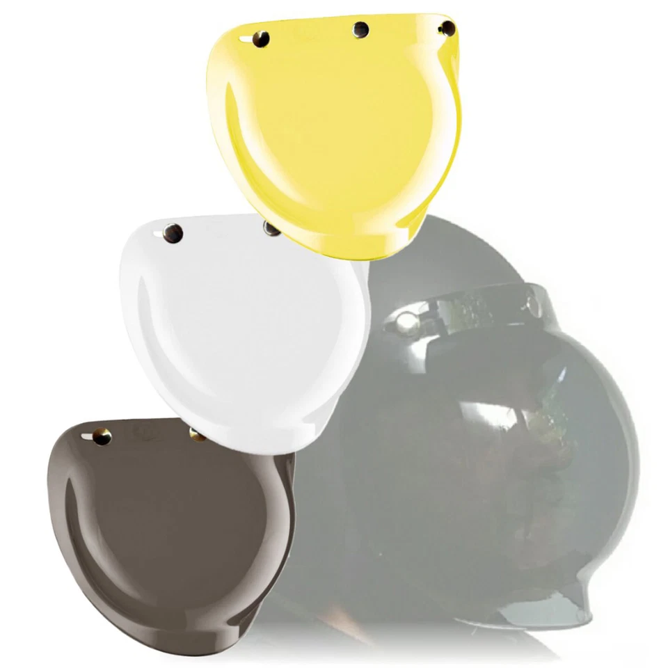 Bandit Helmets Bubble Visier für Jethelm klar gelb getönt mit Druckknöpfen Blase - Image 1 of 1