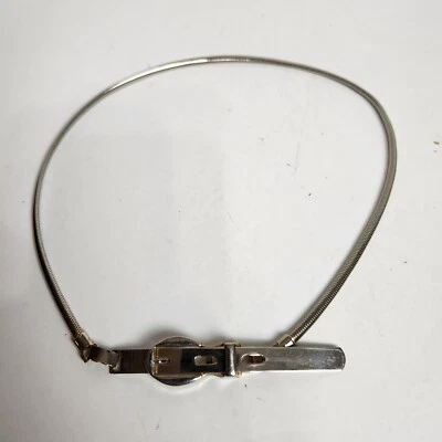 Cinturón metálico elástico serpiente cuerda delgada tono dorado vintage años 90 23-26" Foto 1 de 4