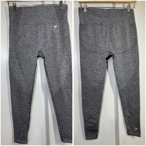Gymshark Vital Seamless High Waisted Gray Leggings Approx Size Small (see Pics) - Picture 1 of 9