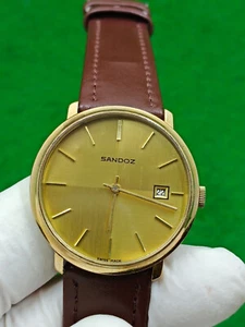 Sandoz watch 17 JEWELS Date Indicator Mechanical (Manual) - Picture 1 of 12