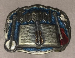 Hebilla de cinturón vintage Gospel The Great American Buckle Company EE. UU. 1985 - Imagen 1 de 3