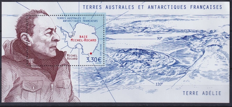 TAAF 2023 Personalities, Michel Rocard, Adelie, Antarctica MNH** - Image 1 of 1