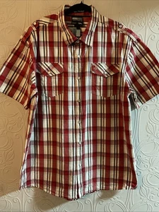 Men’s South Pole Opal Push Pop Buttoned Shirt Size 3 XL - Picture 1 of 8