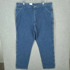 Old Mill Jeans Mens 42 X 32 Carpenter Blue Tapered Denim - Picture 1 of 9