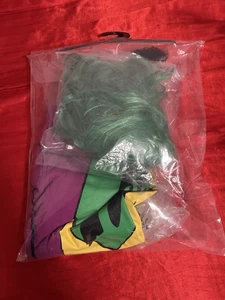 Joker Kostüm T-Shirt Herren groß mit grüner Perücke Joker Batman - Bild 1 von 5