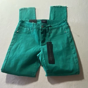 Neu Celebrity rosa Größe 5/27 Ankle Skinny grün türkis Hose weich neu mit Etikett - Bild 1 von 9