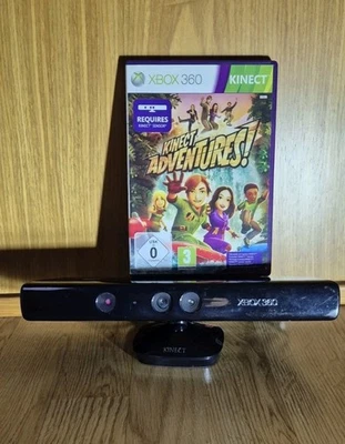 KINECT XBOX 360 Originale MIcrosoft + Gioco Kinect Adventures Completo PAL - Immagine 1 di 4