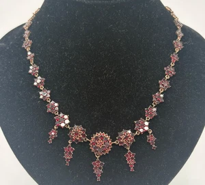 Granat Halskette 47 cm Kupfer - Bild 1 von 10