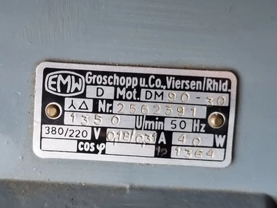 GROSCHOPP DrehstromMotor DM 90-30 - Bild 1 von 4