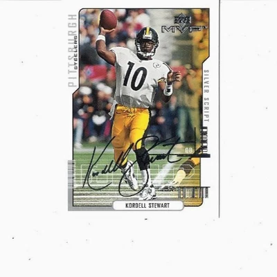 KORDELL STEWART)) - (( - "2000 UD - TARJETA AUTOMÁTICA CON GUIÓN PLATEADO" - STEELERS! Foto 1 de 2