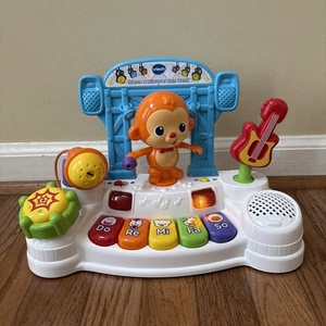 VTECH Dance & Discover Jam Band Musical Toy Monkey Piano Lights & Sounds TESTED - Picture 1 of 11