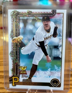 2025 Topps Holiday  #H70 Paul Skenes Base  Pittsburgh Pirates - Picture 1 of 2