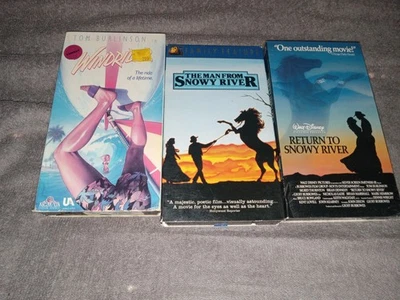 Tom Burlinson VHS Videos Lot ~ Windrider/The Man From Snowy River/Return To Snow - Image 1 of 4