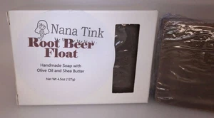 Jabón hecho a mano flotador de cerveza de raíz NANA TINK aceite de oliva manteca de karité barra hidratante 4,5 oz - Imagen 1 de 3