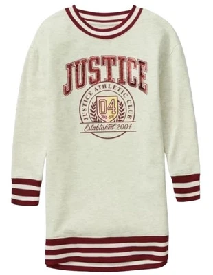 Vestido Sudadera Justice Girls Gris/Marate 10 Pullover Terry Francés Todas las Ocasiones Foto 1 de 4