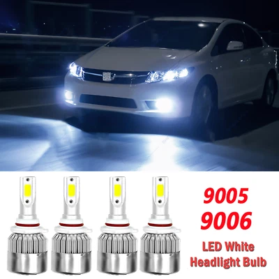 Faros LED bombillas 6000 k para Honda Civic 2006 2007 2008 2009 - 2011 Foto 1 de 4
