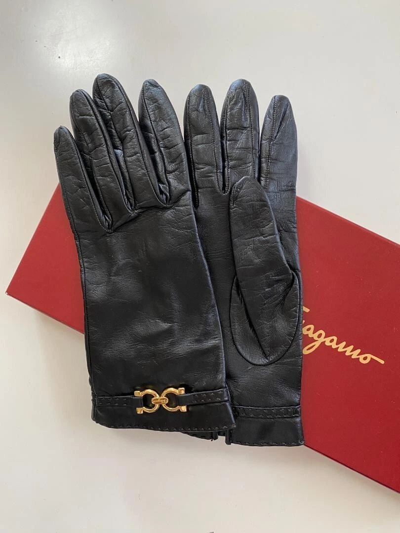新品未使用 ￼フェラガモ ￼ レディースグローブ ￼ 7.5 Salvatore Ferragamo Gloves & Mittens for Women for sale | eBay