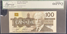 1988 Bank of Canada $100 - Legacy Gem Uncirculated New 66 PPQ