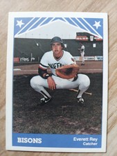 EVERETT REY 1983 BUFFALO BISONS-TCMA EASTERN LEAGUE BASEBALL CARD # 12