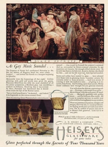 1929 Heiseys Glassware: A Gay Music Sounded Vintage Print Ad - Picture 1 of 1