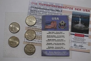 🧭 🇺🇸 USA STATE QUARTERS 2001 SEALED MINT SET B79 #815 - Picture 1 of 3