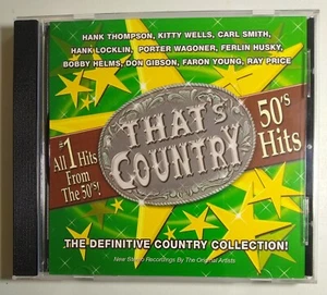 Country Music Cd Various Artists "That's Country" All #1 Hits From The 50's - Picture 1 of 3