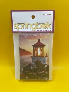 Springbok Bridge Tally Sheets - 12 Units - Lighthouse - Morning Light - NIP - Picture 1 of 2